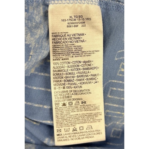 Nike Air Jordan Jumpman Cloud All Over Print Tee Youth XL 13–15 Blue 23 - Picture 3 of 9